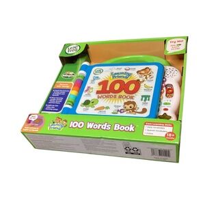 LeapFrog 100 Words Book - Green and White